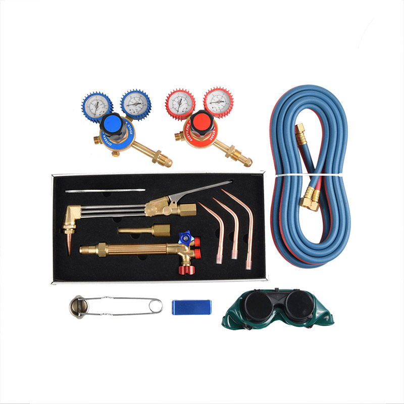 Welding Facem & Regulator Comprehendo Welding Toolkit FY-F66 Causae Portable Facem Combo Pone