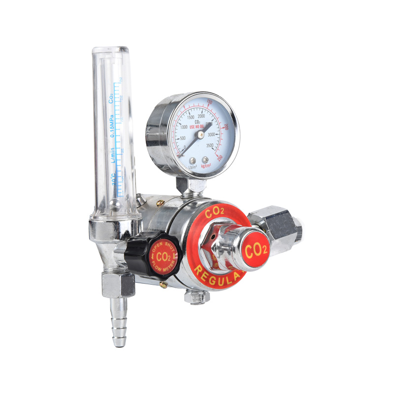 Calefacta Type Carbon Dioxide CO2 Regulator Full aes Gas Regulator cum Novifacta Pressura