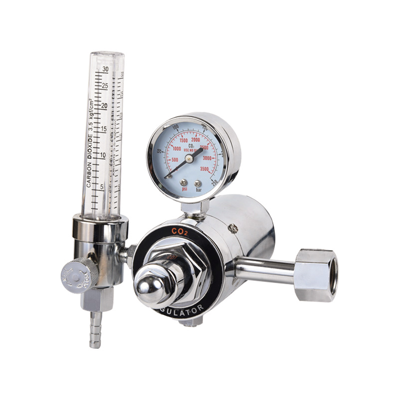 Calefacta Type Carbon Dioxide CO2 Regulator Full aes Gas Regulator cum Novifacta Pressura