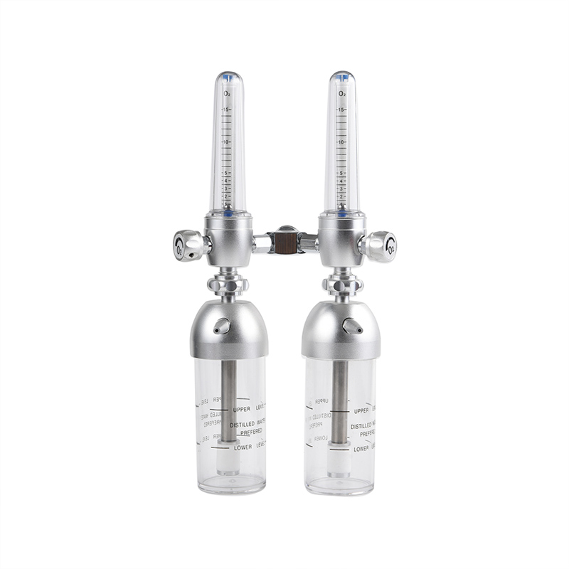 Duplex Connexum Oxygen Regulator Wall-Type Hospitalis Usus DY-Q04-4 Series cum Duo Level decursibus